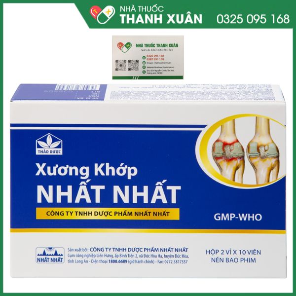 Xương Khớp Nhất Nhất trị các chứng đau lưng, đau cột sống, đau thần kinh tọa